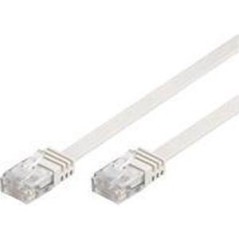 Goobay RJ45 CAT6 UTP 7m Unshielded Flat Cable - High-Speed White Ethernet Connection for Optimal Performance